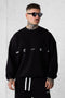 BLACK LOGOS OVERSIZED SWEATER