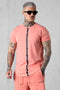 BURNTCORAL STRIPE TEE