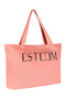 BURNTCORAL BEACH TOTE BAG