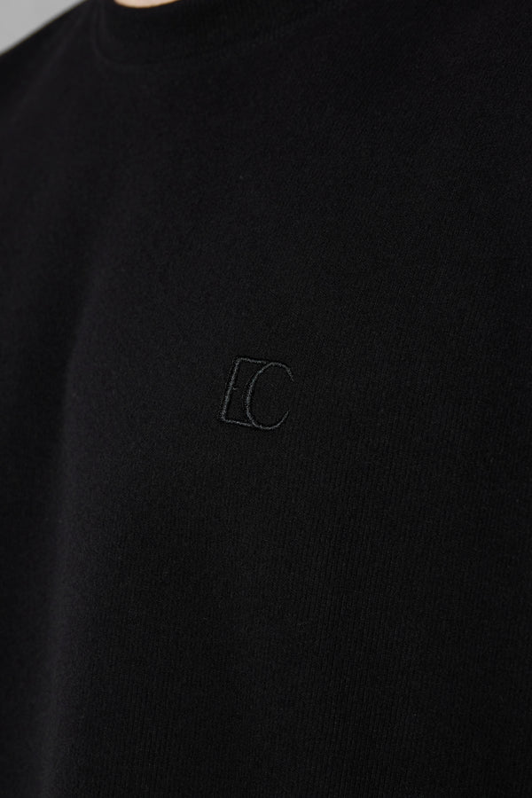 BLACK COMFY OVERSIZED SWEATER