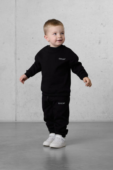 BLACK DISCREET OVERSIZED SET