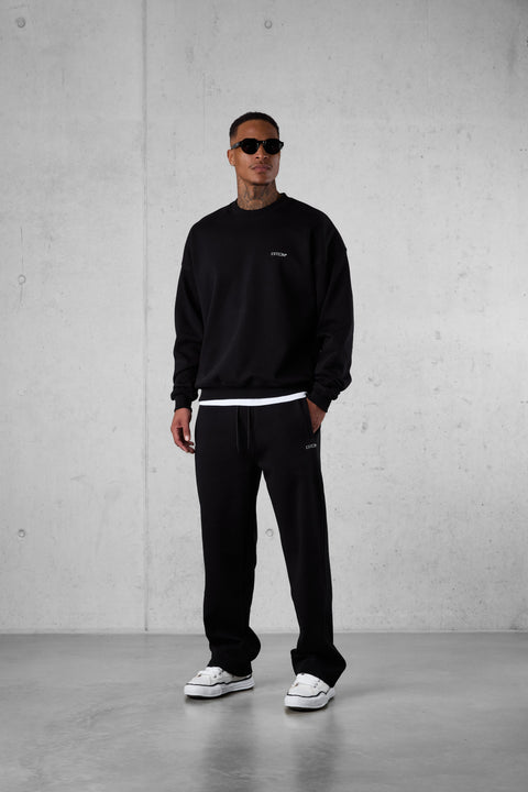 BLACK DISCREET BAGGY JOGGER