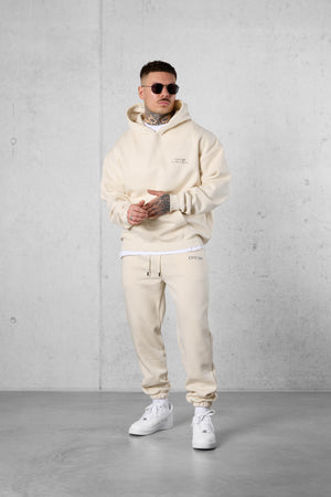 BEIGE LES MOMENTS MÉMORABLE OVERSIZED HOODIE