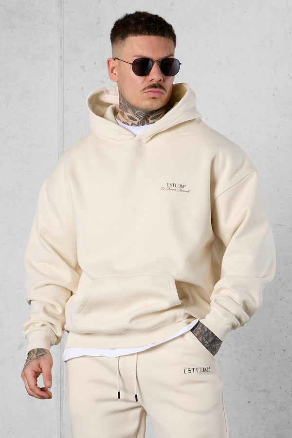BEIGE LES MOMENTS MÉMORABLE OVERSIZED HOODIE
