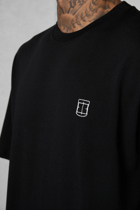 BLACK ICON OVERSIZED TEE