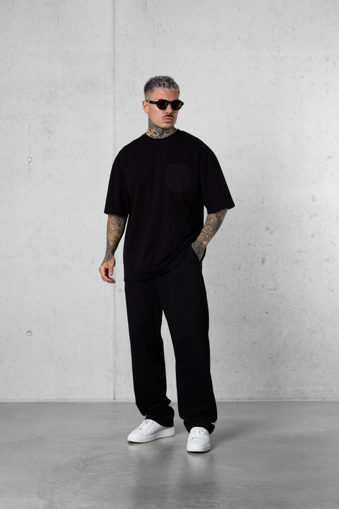 BLACK ICON POCKET OVERSIZED TEE
