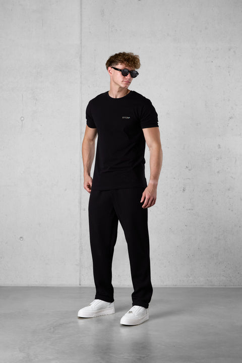 BLACK MIXED COLORS ESSENTIAL TEE