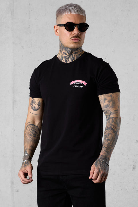 BLACK SUMMER ROMANCE LOGO TEE