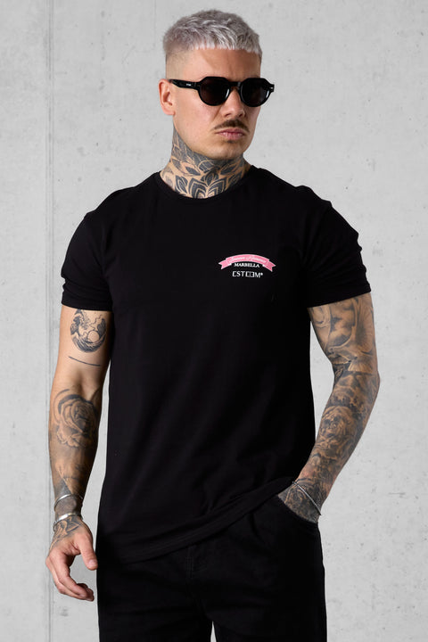BLACK SUMMER ROMANCE LOGO TEE