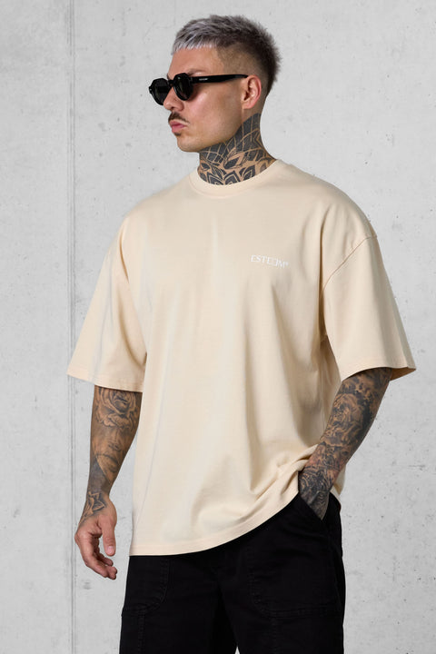 CREMEBRULEE DISCREET OVERSIZED TEE