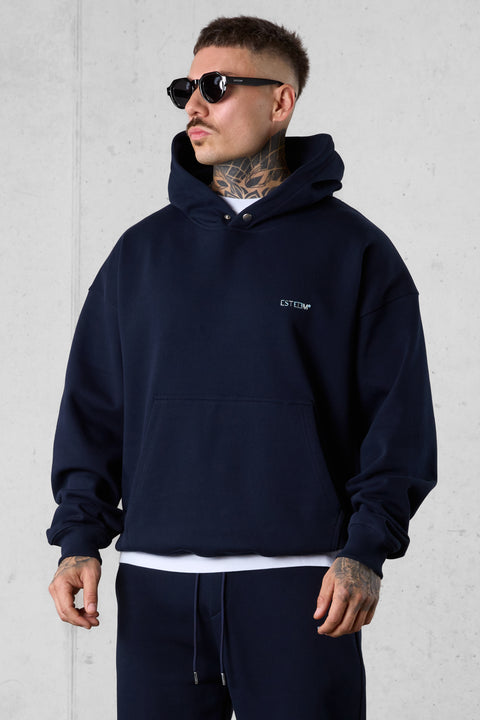 DARKSAPPHIRE ESSENTIAL OVERSIZED HOODIE