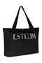 BLACK BEACH TOTE BAG