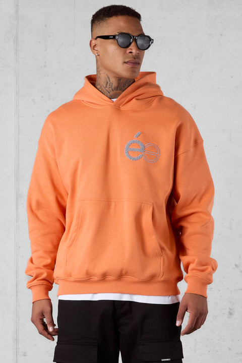 DUSTYORANGE SP APPLIQUÉ OVERSIZED HOODIE