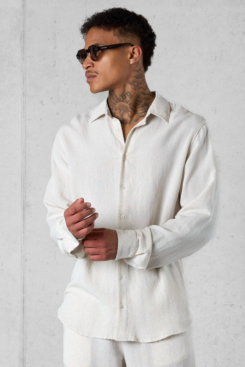 ECRU LINEN SHIRT
