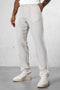 ECRU STRIPED LINEN PANTS