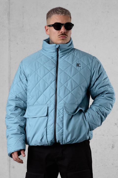 FROSTBLUE DIAMOND PUFFER JACKET