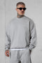 GREY DISCREET OVERSIZED SWEATER