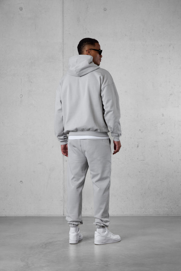 GREY ESSENTIAL OVERSIZED HOODIE