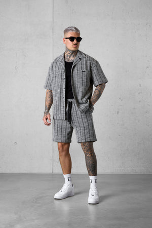 GREY STRIPED JACQUARD SHIRT