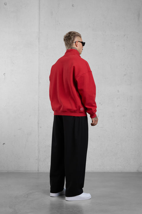 LAVARED SIGNATURE OVERSIZED HALFZIP SWEATER