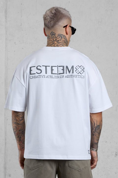WHITE CREATIVE ATELIER OVERSIZED TEE