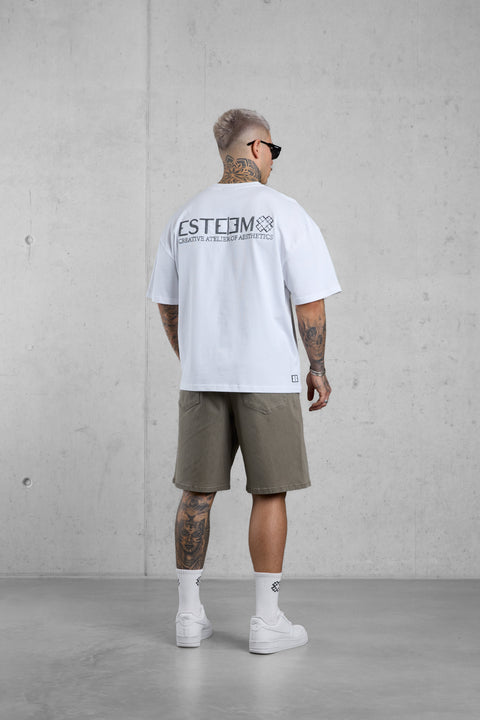 WHITE CREATIVE ATELIER OVERSIZED TEE