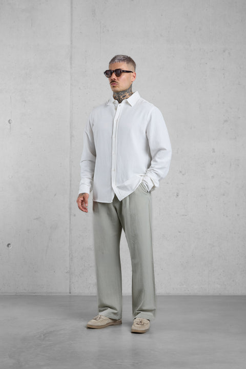 WHITE LINEN SHIRT