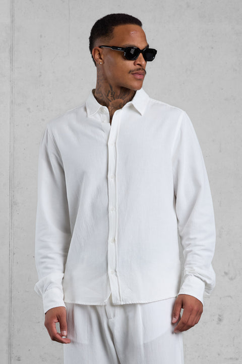 WHITE LINEN SHIRT