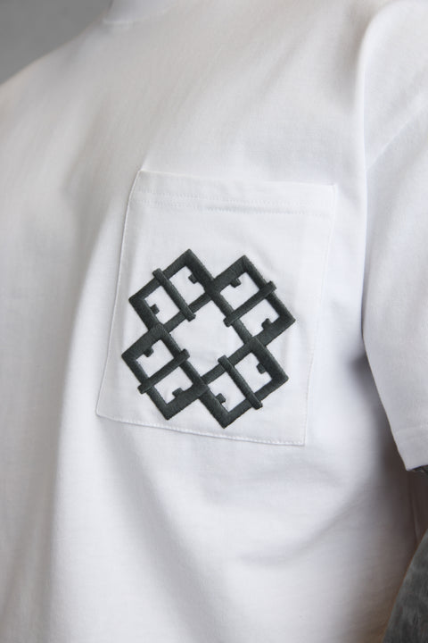 WHITE MONOGRAM REGULAR TEE