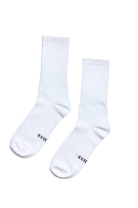 WHITE BASIC SOCKS