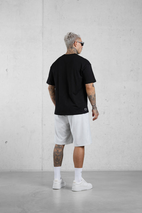 CLOUDGREY WIDE TAILORED SHORTS