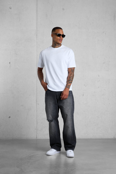 WHITE EC REGULAR TEE