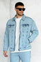 WASHED ICEBLUE JEANS JACKET