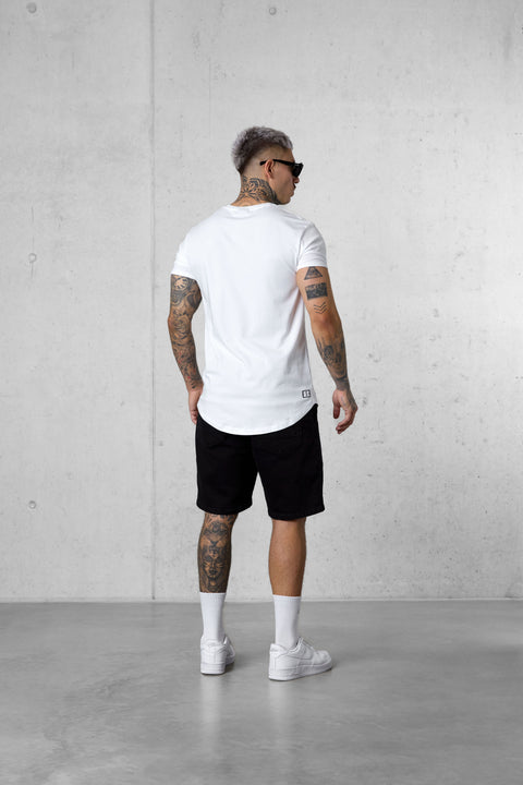 WHITE CHASING COASTLINES TEE