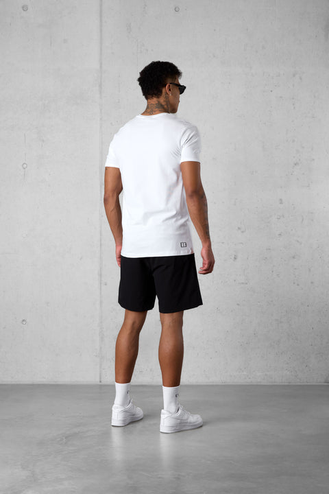 WHITE MARBELLA LOGO TEE