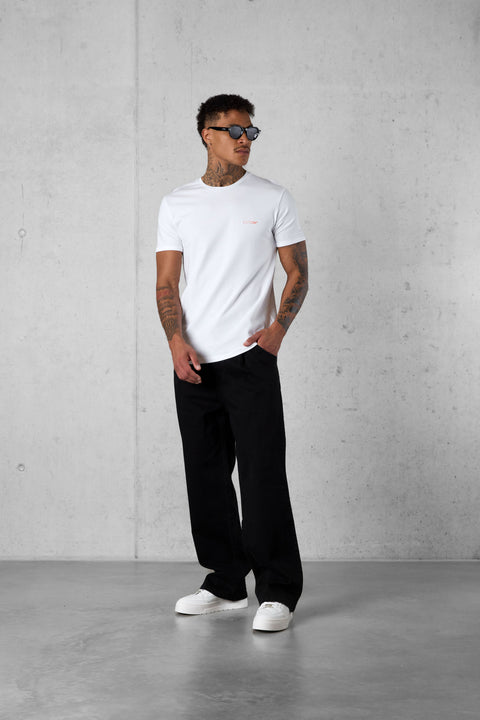 WHITE MIXED COLORS ESSENTIAL TEE