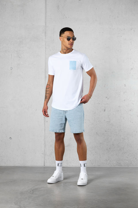WHITE VACATION SERVICES LOGO TEE