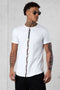 WHITE PALM STRIPE TEE 2.0