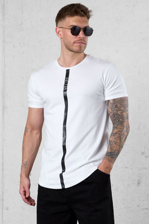 WHITE STRIPE TEE