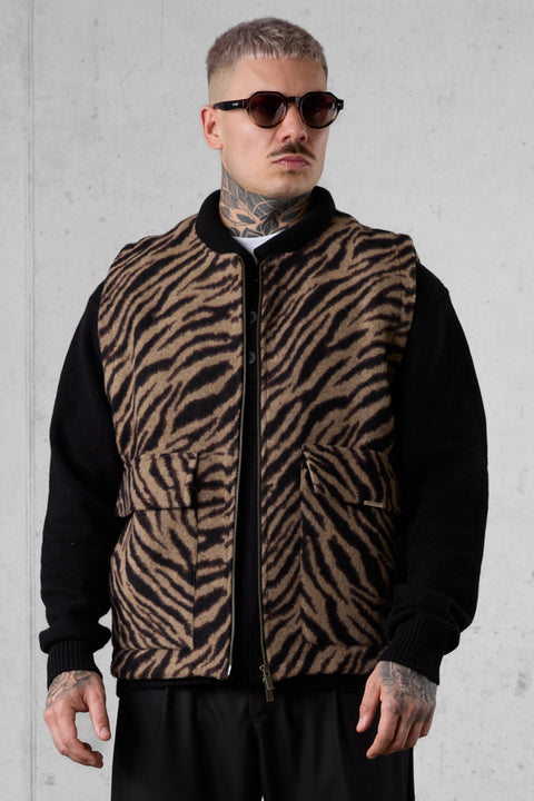 ZEBRA FLANNEL VEST